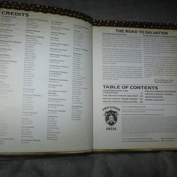 Warmachine RPG Softcover Book Protectorate of Menoth 2409A7 - Picture 5 of 9